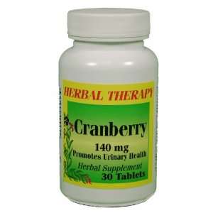  Cranberry 140 mg Urinary Health Supplement 30 Tablets 