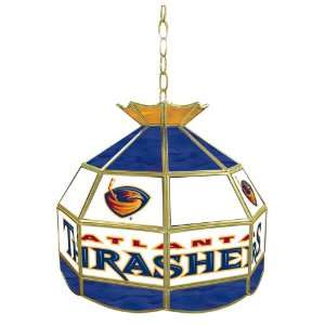  NHL Atlanta Thrashers Stained Glass Tiffany Lamp   16 inch 