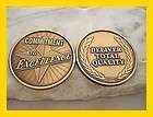 SALES EMPLOYEES MAN COMMITMENT TO EXCELLENCE QUALITY GOLDEN AA TOKEN 