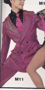 Pink & Black Costume Dancewear Zoot Suit SA MA NEW L@@K  