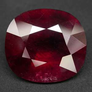 31.68CTS EXCELLENT CUSHION CUT DEEP BLOOD RED RUBY LOOSE STONE  
