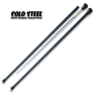  Cold Steel Black Micarta Sword Cane w/ Carbon Fiber Shaft 