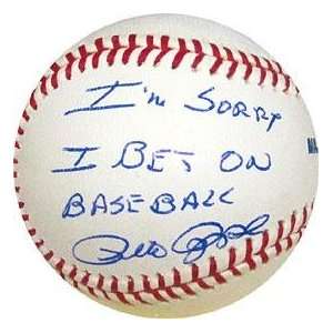   Bet on  Inscription   Autographed Baseballs