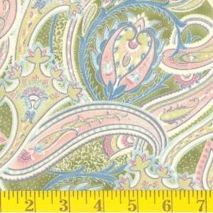  45 Wide Mosaic Paisley Olive Fabric By The Yard Arts 