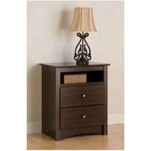  Fremont 2 Drawer Tall Night Stand with Open Cubbie