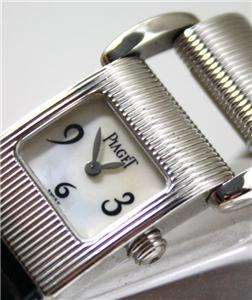 18kt white gold Piaget Miss Protocole, Ref. 5221 MOP dial  