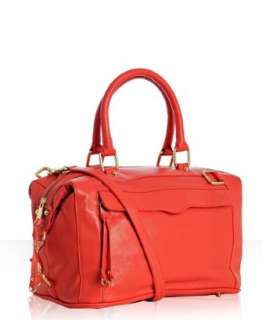 Rebecca Minkoff coral leather Morning After bag with strap   