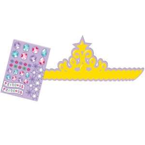  Castle Fun Paper Tiaras with Stickers Toys & Games