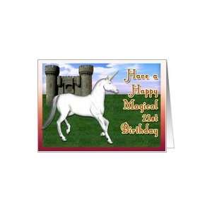  Magical 21th Birthday, Unicorn Castle Card Toys & Games