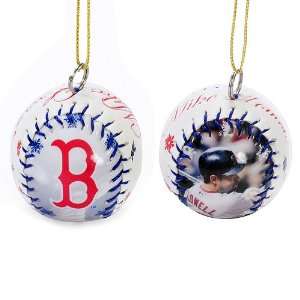   Boston Red Sox Lowell #25 Photo Ball Ornament
