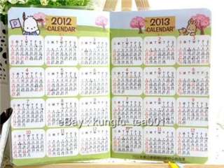 2012 Sanrio Pochacco PC Dog Schedule Weekly Planner Datebook  
