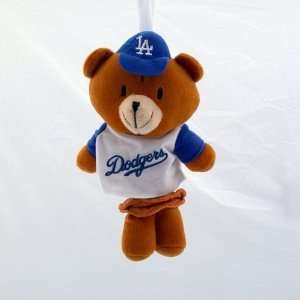   Dodgers Musical Plush Pull Down Bear Baby Toy: Sports & Outdoors