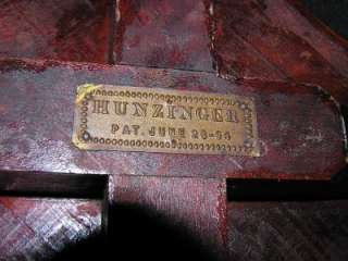   point five eighths inch blemish on top surface hunzinger name plate