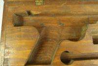 Vintage Wood Antique Wooden Gun Pistol Storage Box  