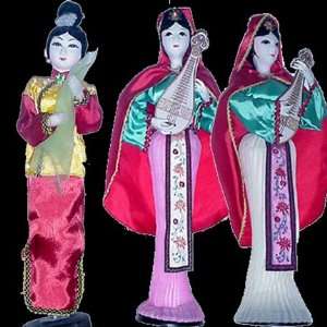  Oriental Dolls in Costume Varies 10 inches Everything 