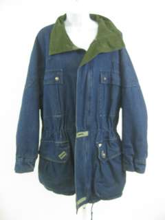 NEW MAN Mens Blue Cotton Denim Wool Jacket Coat Sz.3  