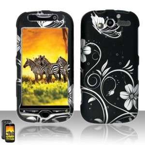 White Flower Hard Case Cover for T Mobile myTouch 4G  