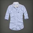 NEw M Abercrombie & Fitch Hollister Jude Stripe Casual Button DowN 