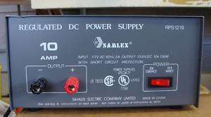 SAMLEX REGULATED DC POWER SUPPLY RPS1210  