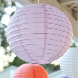   Asian Style Round Paper Lanterns   Pink (3 Per Pack): Home & Kitchen