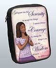 African American Religious Bible Cover Serenity Prayer