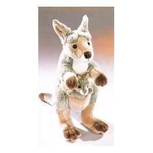   14 Inch Lifelike Plush Kangaroo With Joey By SOS Toys & Games