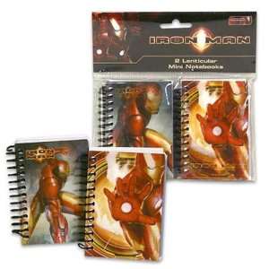  Mini 3D Iron Man Notebook, 2 Pack Case Pack 48: Office 