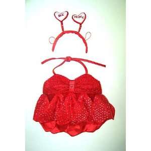   Be Mine Valentines Outfit For 14 18 Stuffed Animals Toys & Games