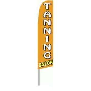  Tanning Salon Extra Wide Swooper Feather Flag: Office 