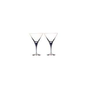intermezzo blue martini glass set of 2 (62574/55) by orrefors  