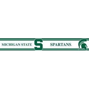  Michigan State Spartans Wallpaper Border Trademarx 