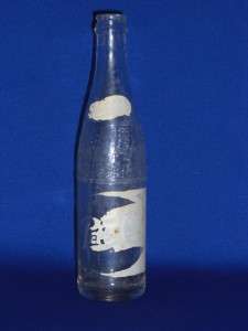 Vintage PEPSI COLA Raised Glass Lettering Empty BOTTLE  