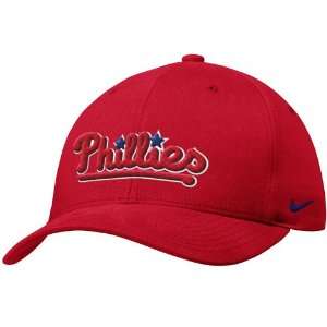   Nike Philadelphia Phillies Red Swoosh Flex Fit Hat