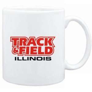  Mug White  Track and Field   Illinois  Usa States 