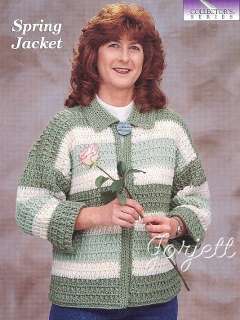 Ladies Sweater Jacket, cool weather crochet pattern  