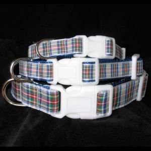 Plaid Dog Collar, Dress Stewart Tartan: Pet Supplies
