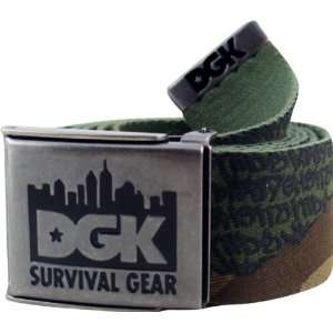    Dgk Survival Scout Belt Camo Skate Belts