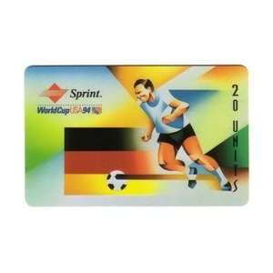 Collectible Phone Card: 20u World Cup Soccer 1994   Germany   2nd 