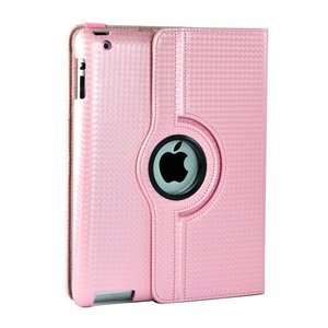  Case Star ® Pink Bright PU Leather 360 Degrees Rotating 