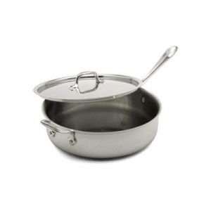  All Clad MC2 Master Chef Collection Saute Pan with Lid 6 