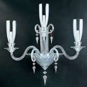  Baccarat Mille Nuits 3 Light Wall Sconce With Hurricane 