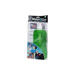 Foldable Water Bottle Green   Travel Friendly, Reusable & Attachable 