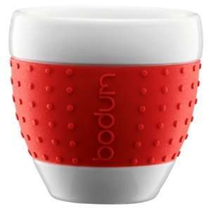  Bodum Pavina Espresso Cup   Silicone Grip   Red Kitchen 