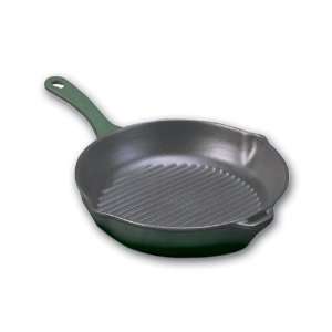  World Cuisine blue round grill with cast iron handle 