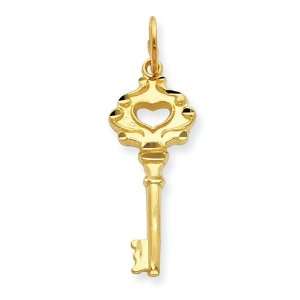  1in 14k Key Charm/14kt Yellow Gold Jewelry
