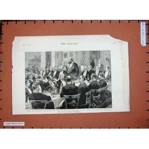   1887 Inaugural Banquet Conservative Club Willis Rooms