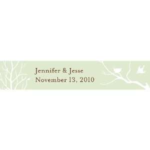 Personalized Bird with Nest Silhouette Wedding Place Card 