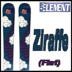 11  12 5th Element Ziraffe Twin Tip Skis 150cm (flat) NEW   