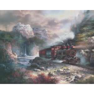 Rio Grande Express Transportation Poster Print on Canvas by James Lee 