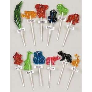 Zoo Animal Collection Lollipops: 24: Grocery & Gourmet Food